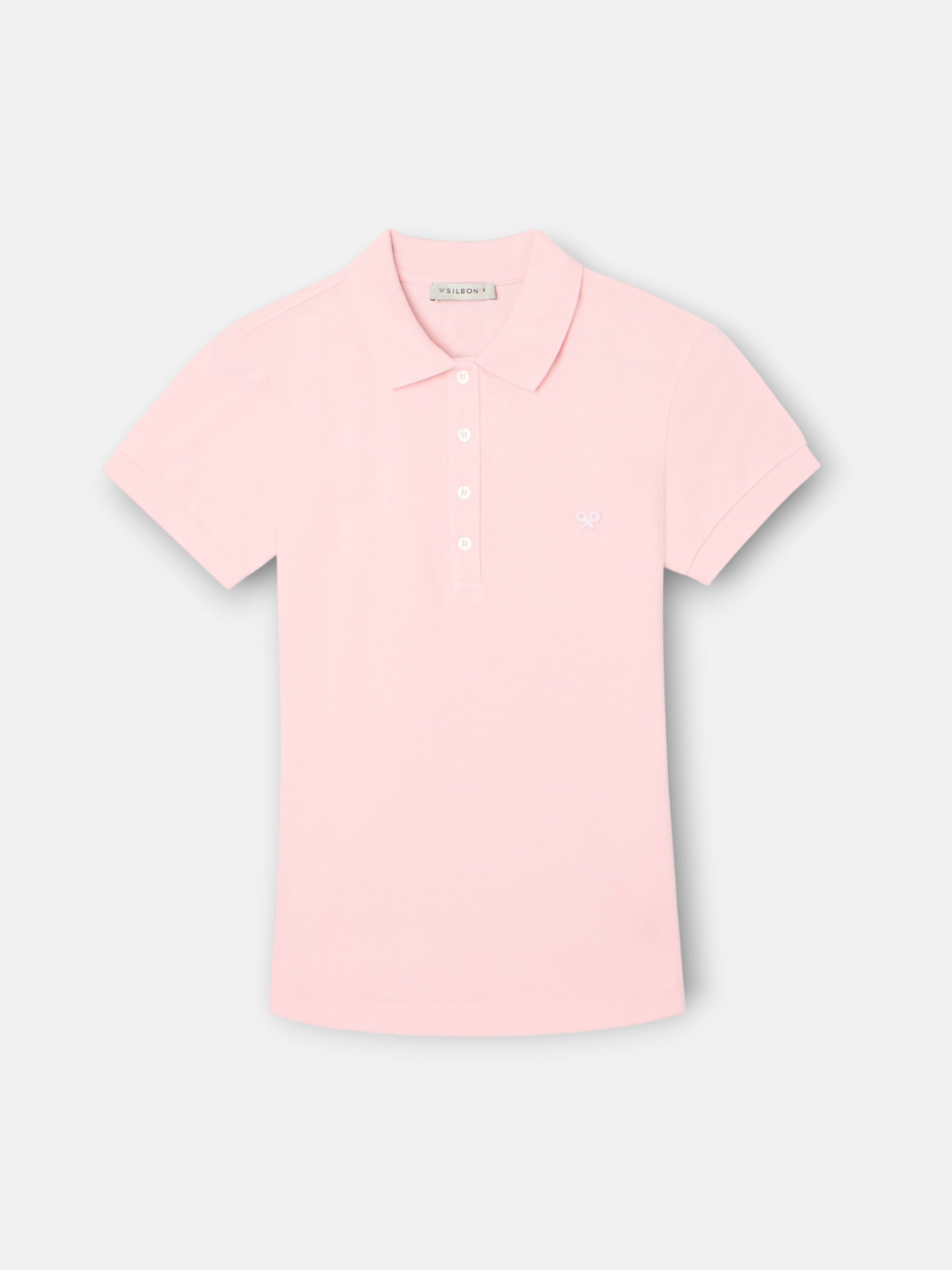 Classic light pink women's polo