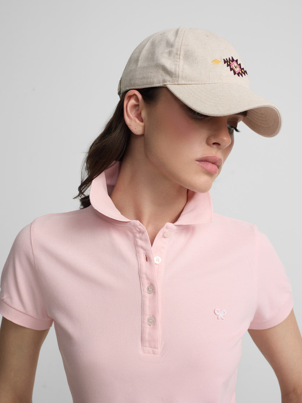 Polo woman clasico rosa claro