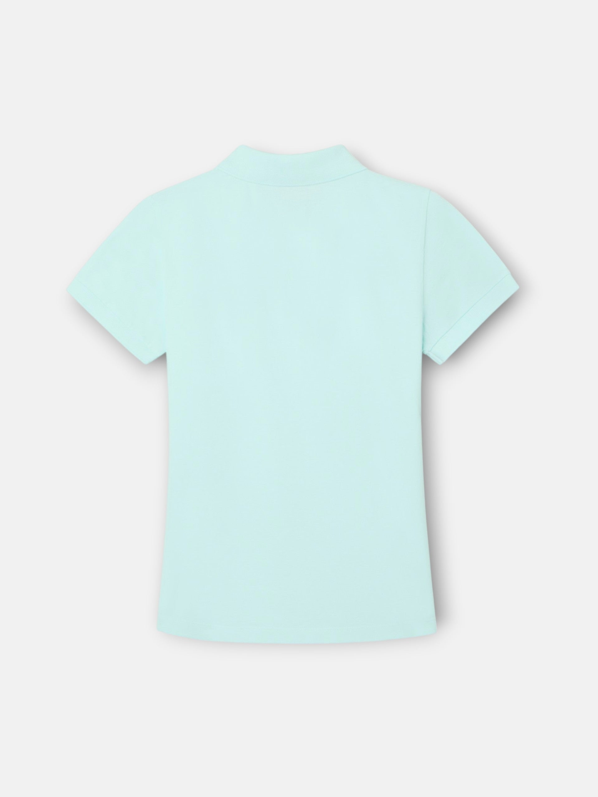 Classic women's polo in aqua green