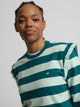 Sudadera woman hombreras rayas verdes