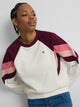 Sudadera woman tricolor morados