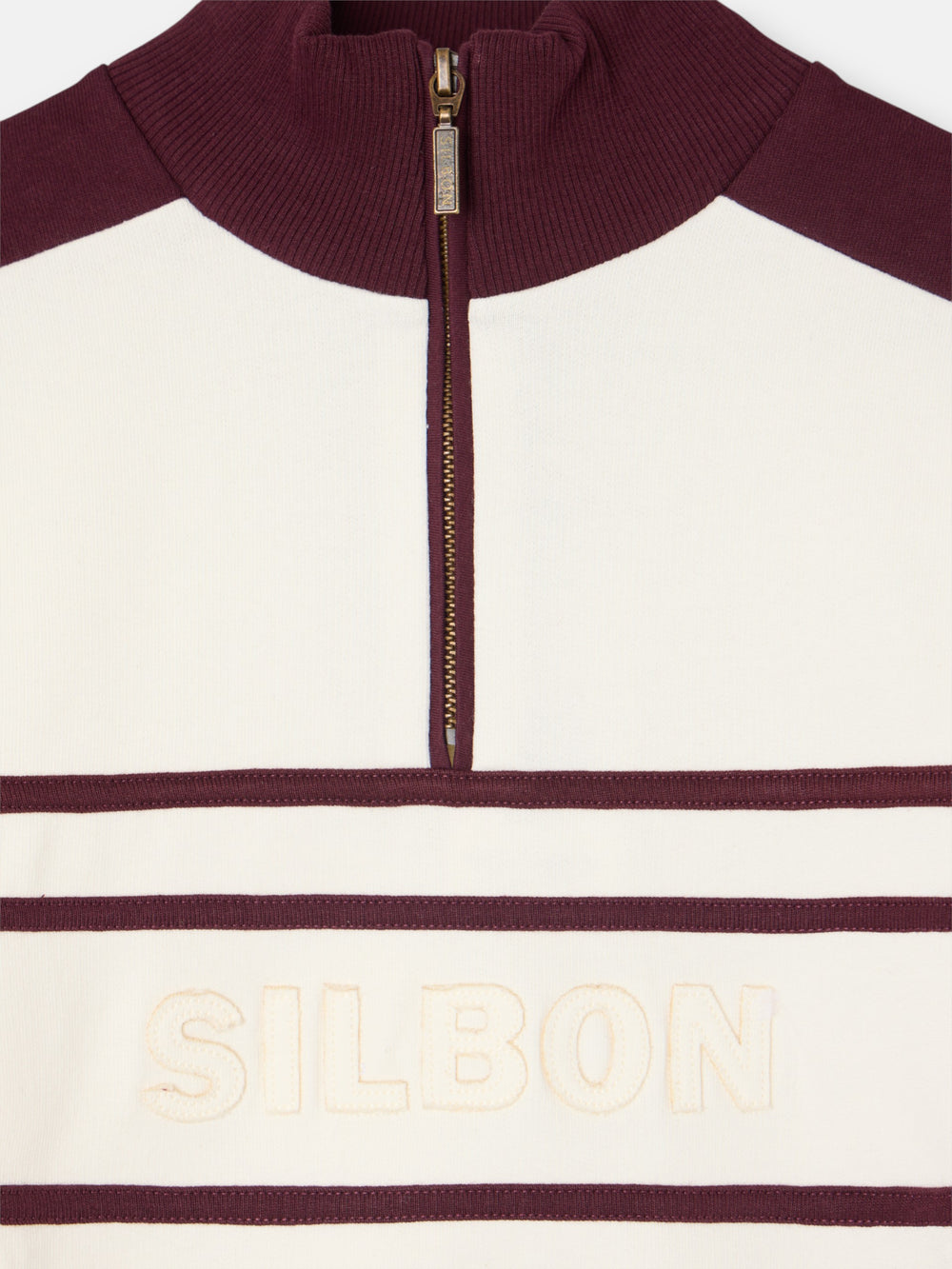 Sudadera woman cremallera silbon granate