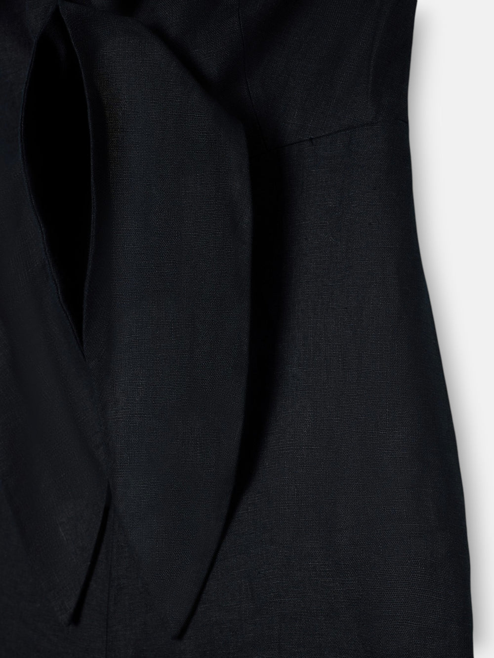 Black linen halter jumpsuit