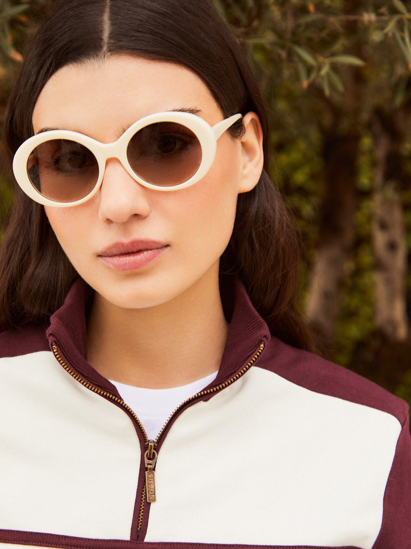 Lunettes de soleil MOXSILBON Basse crème