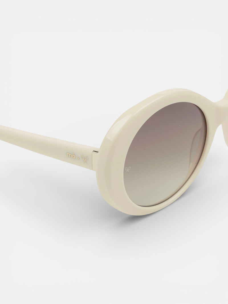 Lunettes de soleil MOXSILBON Basse crème