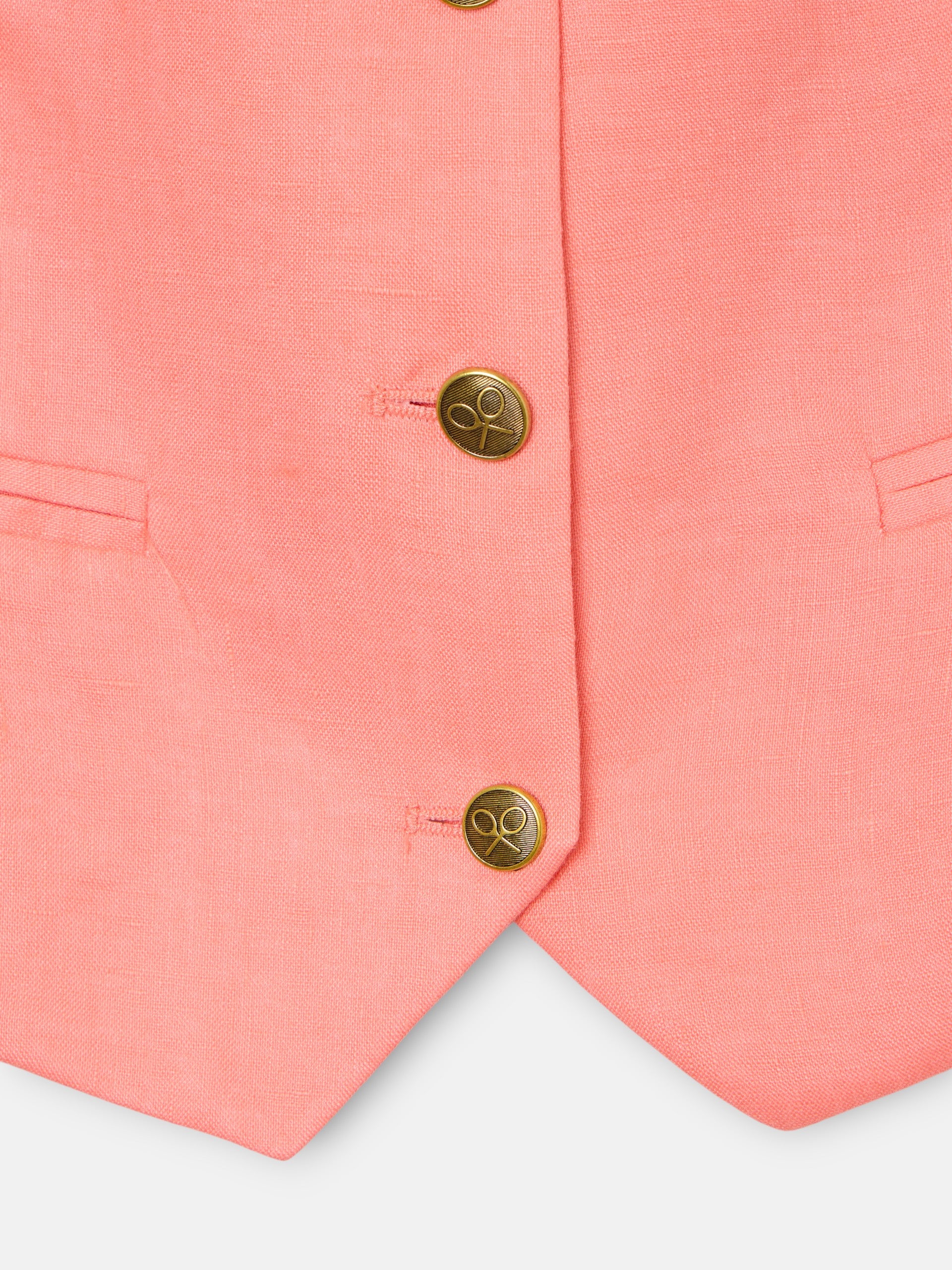 Chaleco clasico coral