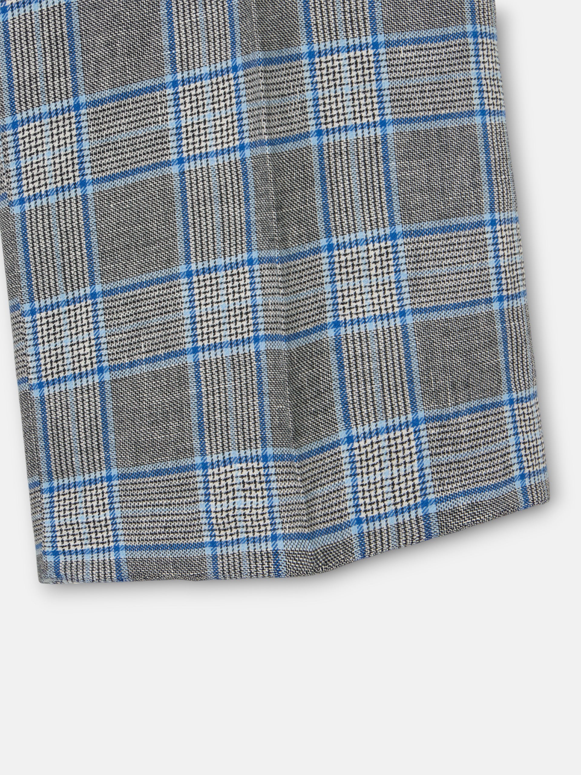 Pantalon recto cuadros marino
