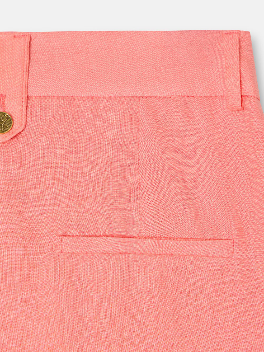 Straight coral trousers