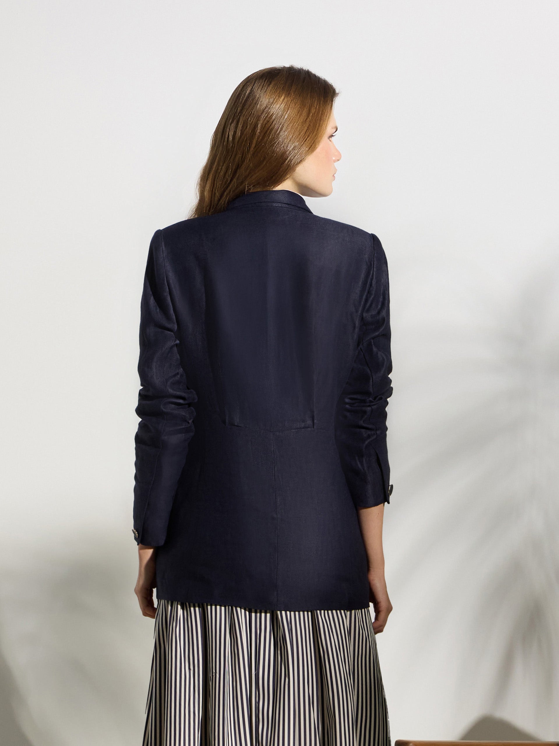 Veste unique bleu marine