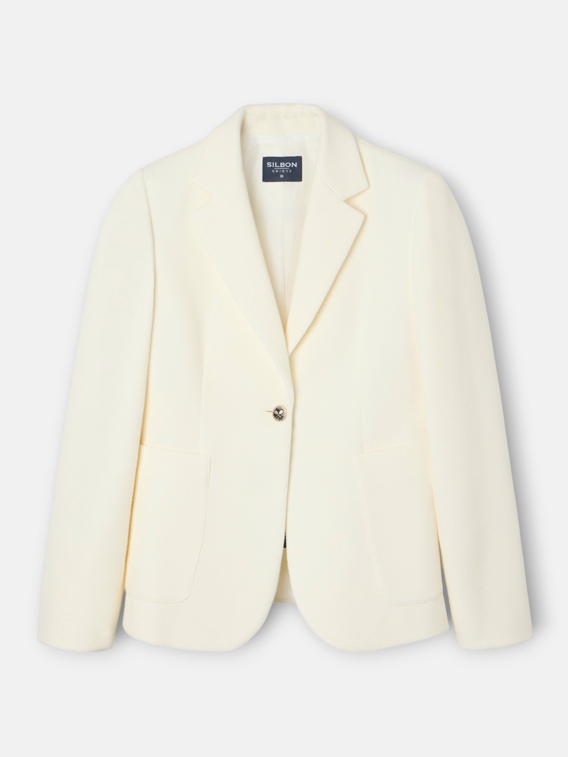 Veste unique classique écrue