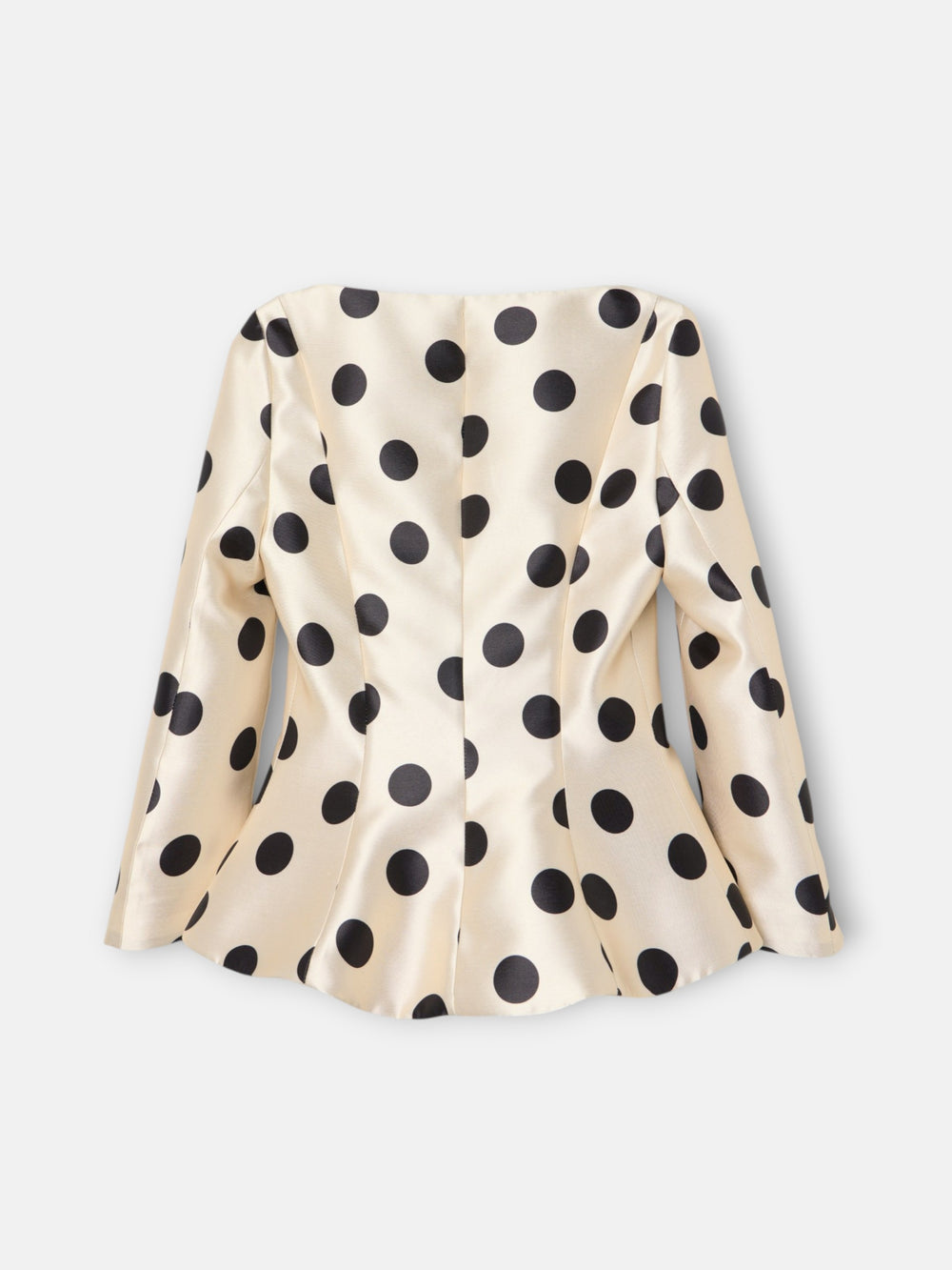 Veste CaprilexSilbon mikado à pois noirs