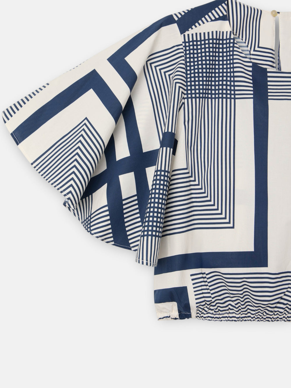 Blouse unique imprimé bleu