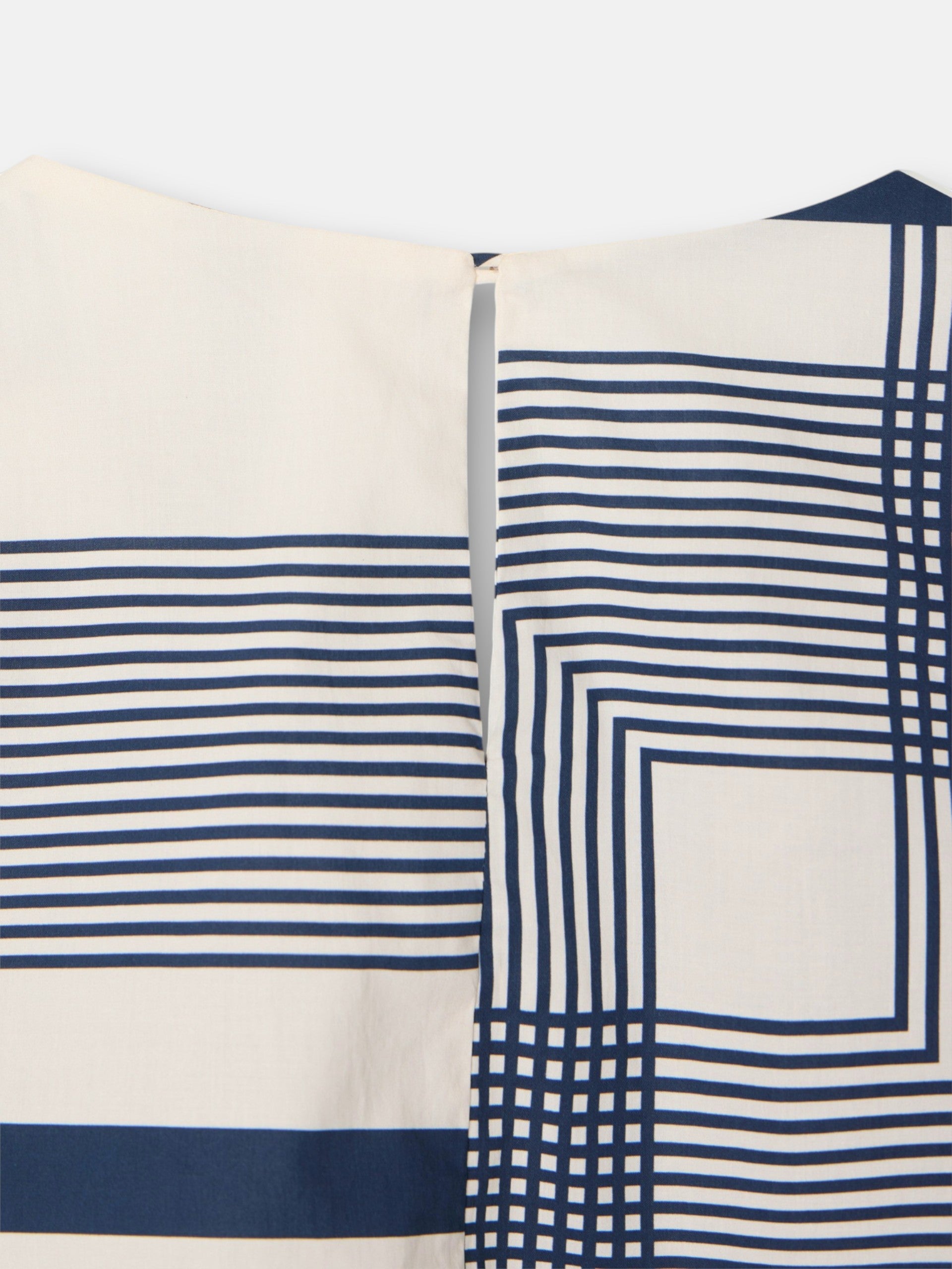 Unique blue print blouse