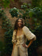 Blouse collection événement manches ballon beige