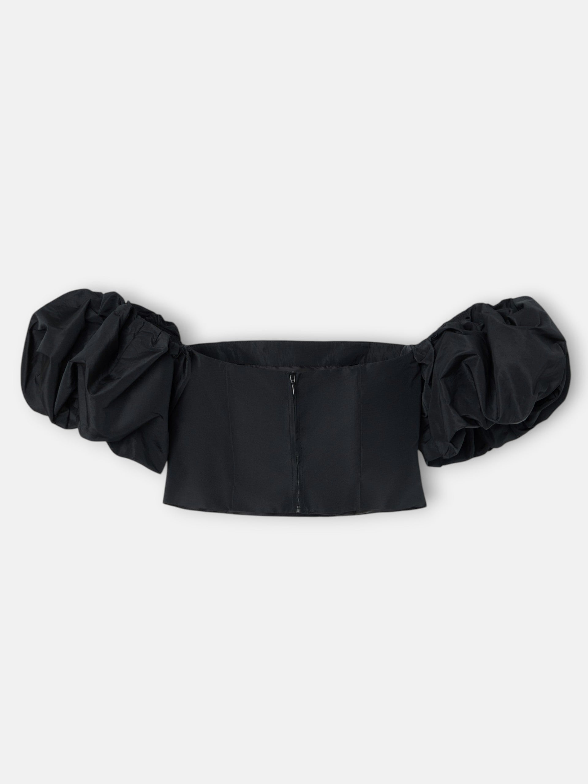 Top CaprilexSilbon tafeta negra