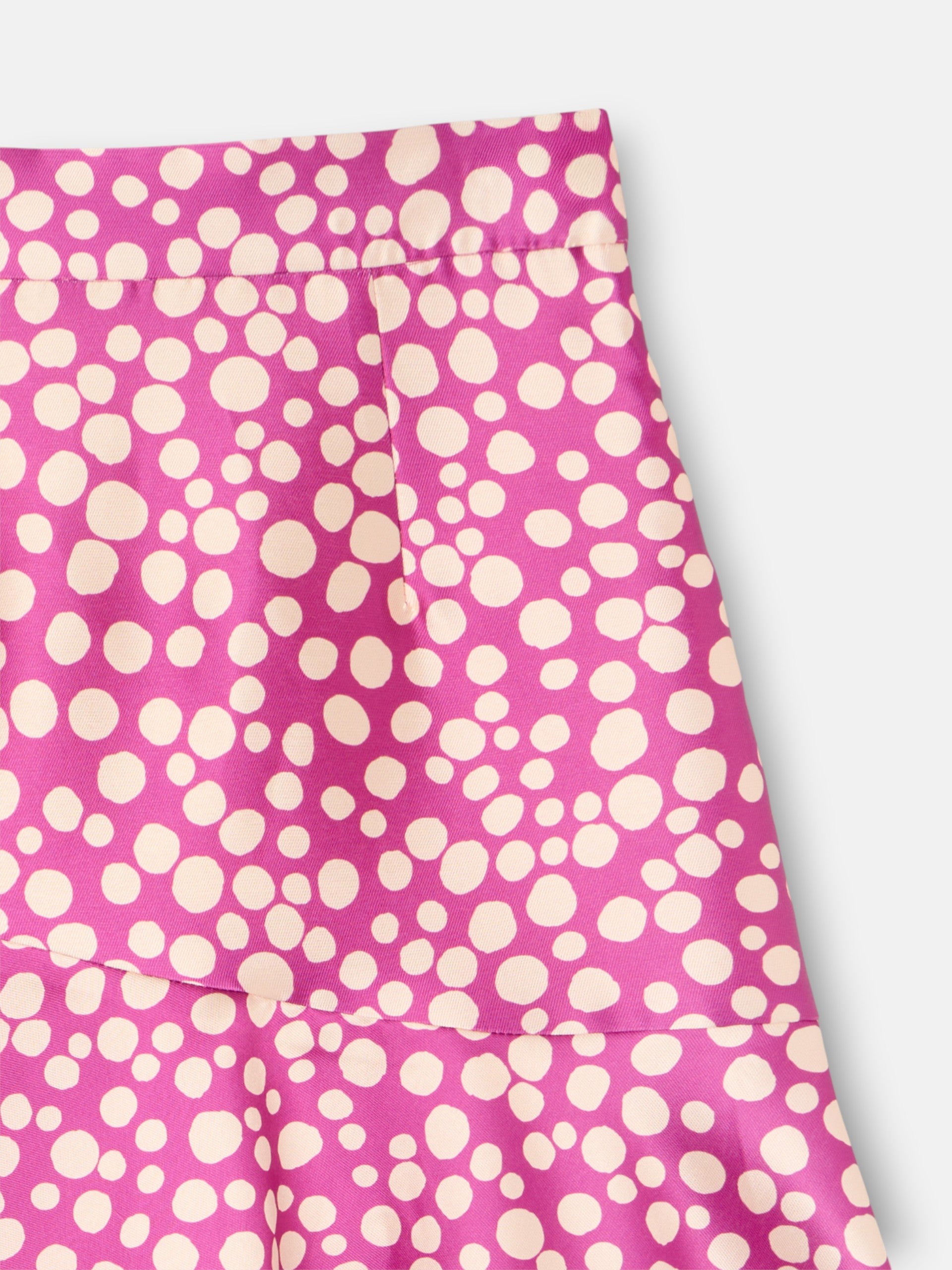 Falda event collection midi estampado morado