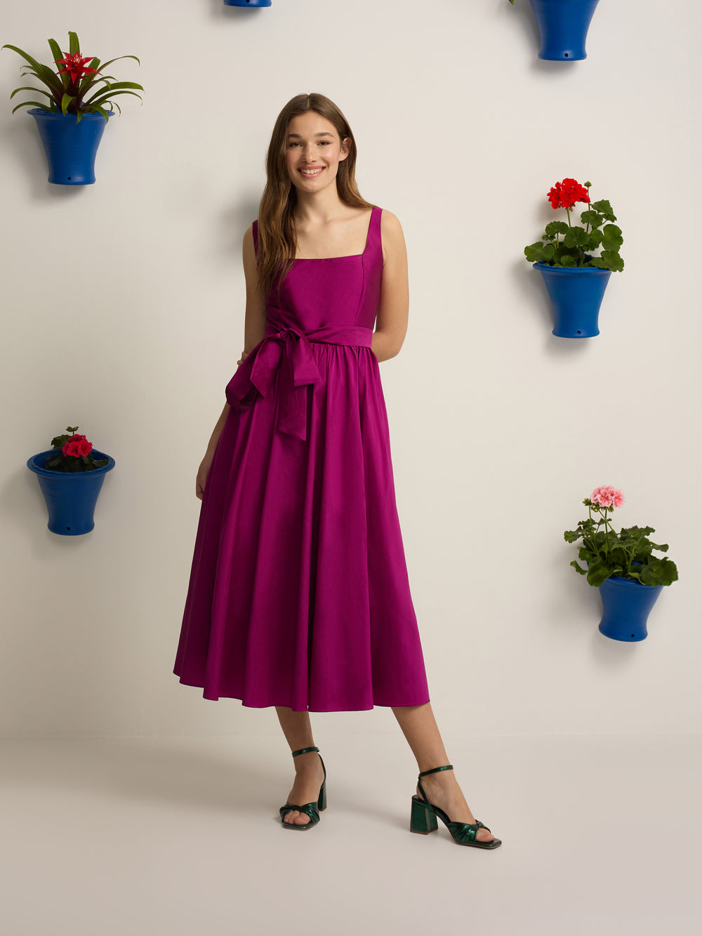 Vestido event collection tafeta morado