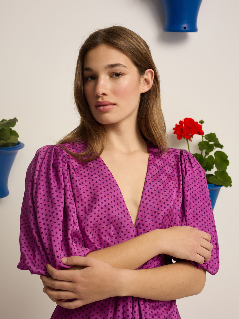 Mono event collection nudo lunares morado
