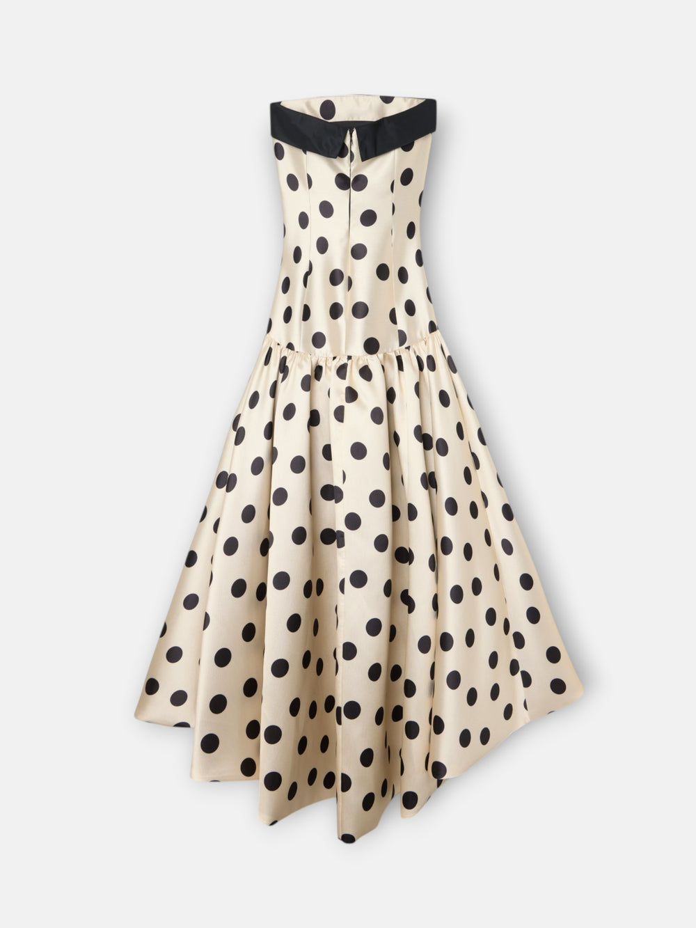 Vestido CaprilexSilbon bolinhas baunilha e preto