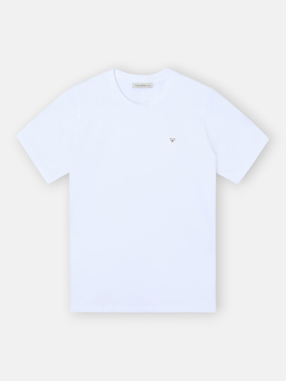 Camiseta branca de mulher com aplicação de cristal