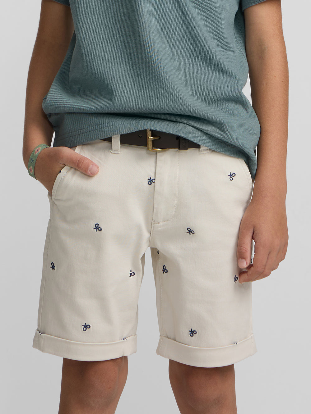 Bermuda kids petit multiraqueta azul piedra