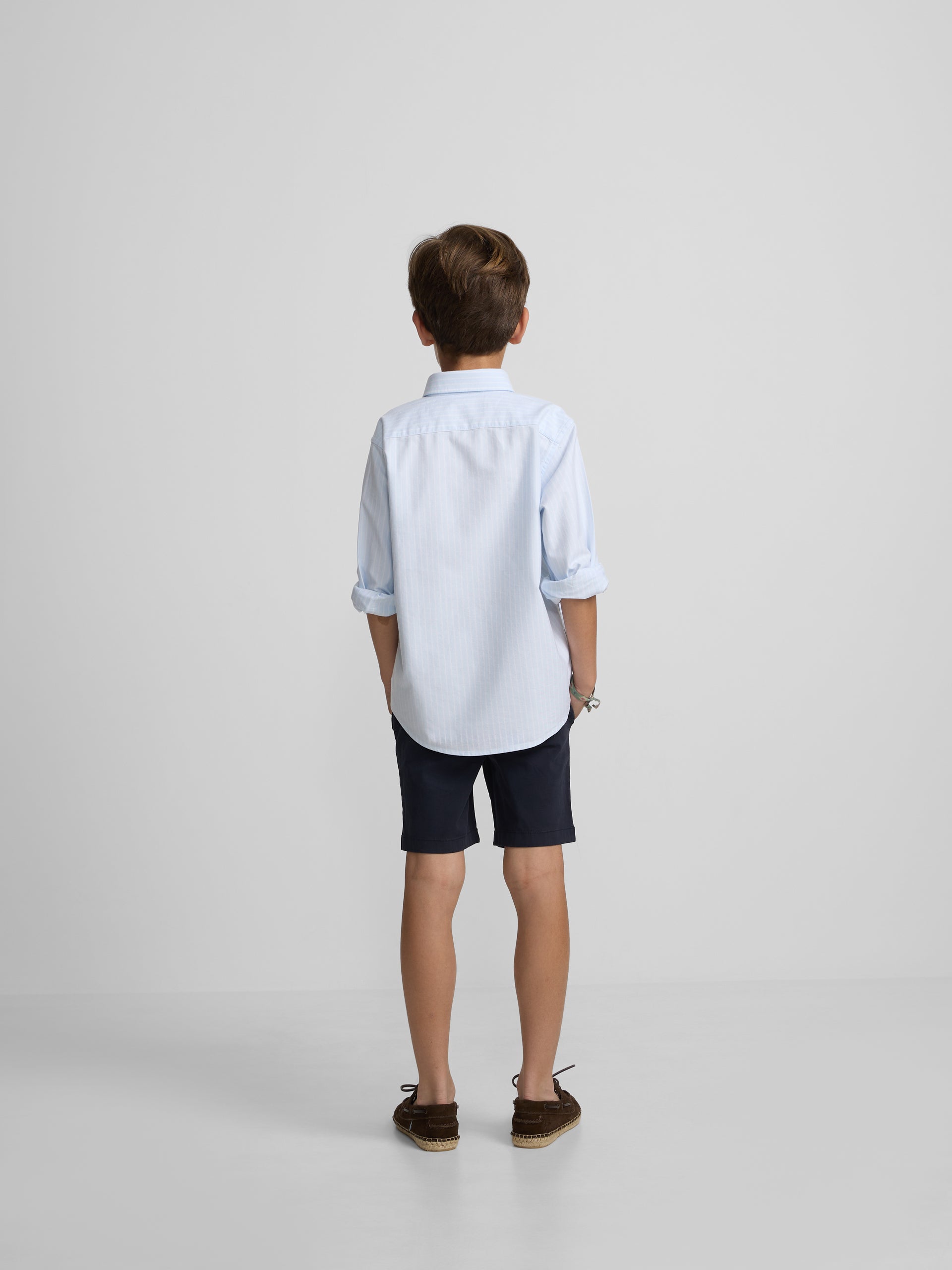 Classic navy blue kids' Bermuda shorts
