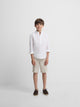 Bermuda kids lino beige medio