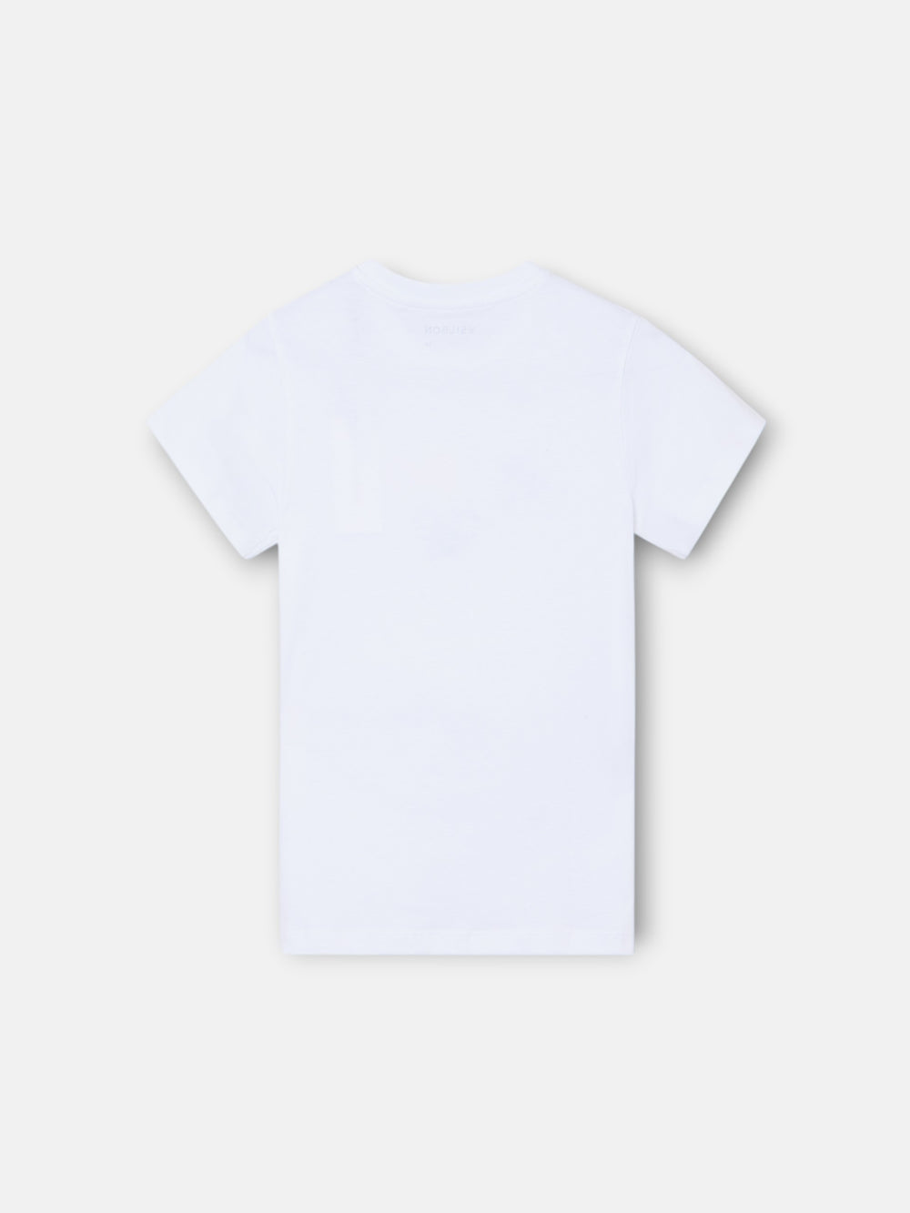 Camiseta kids Silbon raqueta media multicolor blanco