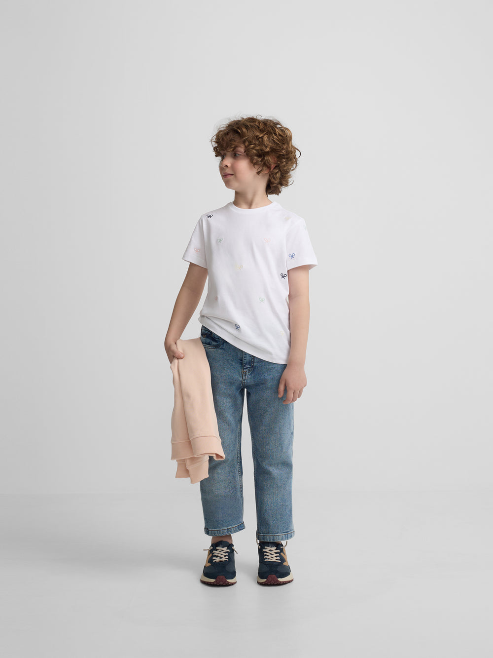 Camiseta kids multiraqueta colores blanco