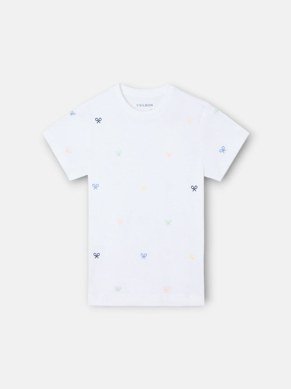 Camiseta kids multiraqueta colores blanco