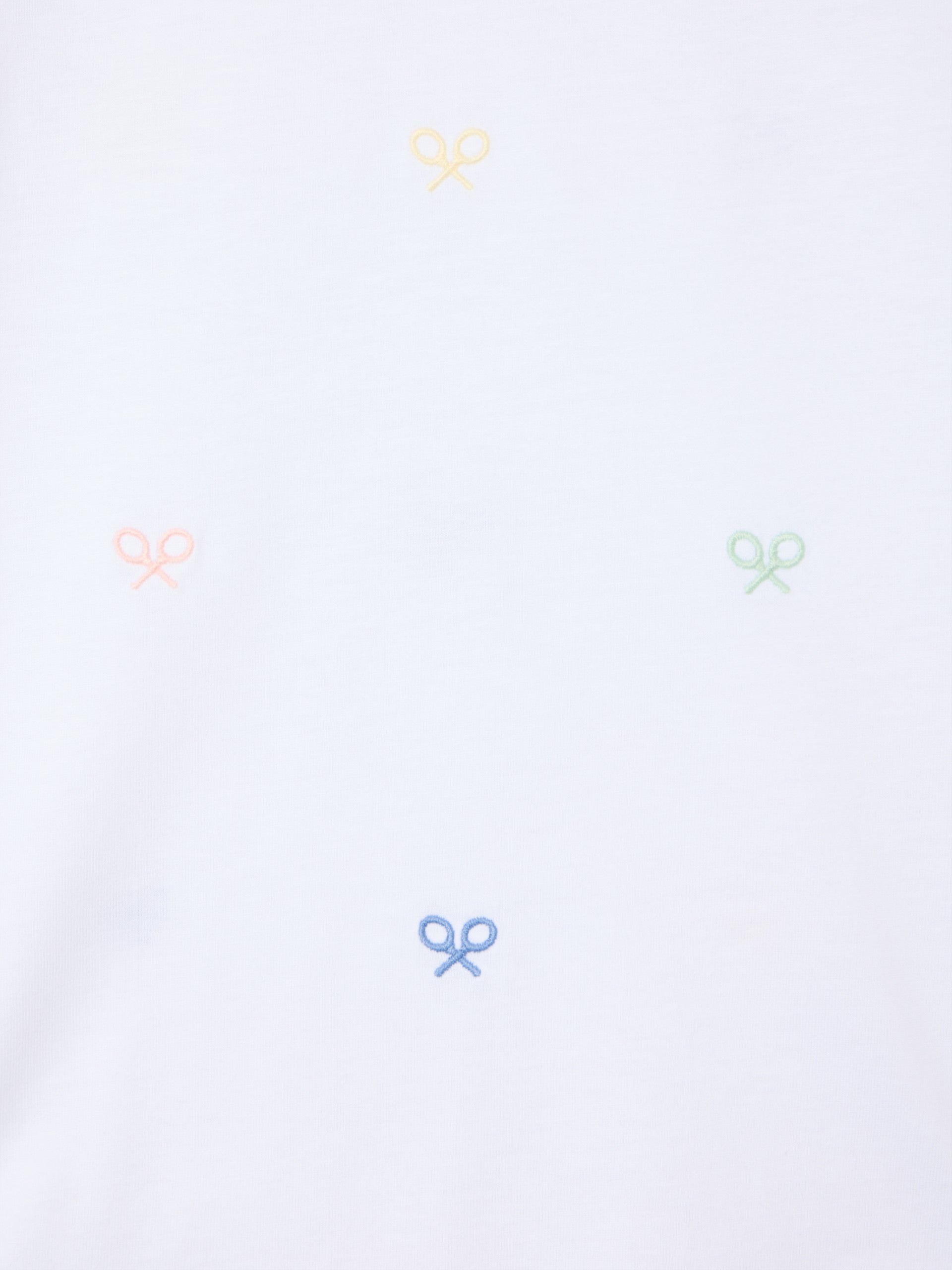 Camiseta kids multiraqueta colores blanco