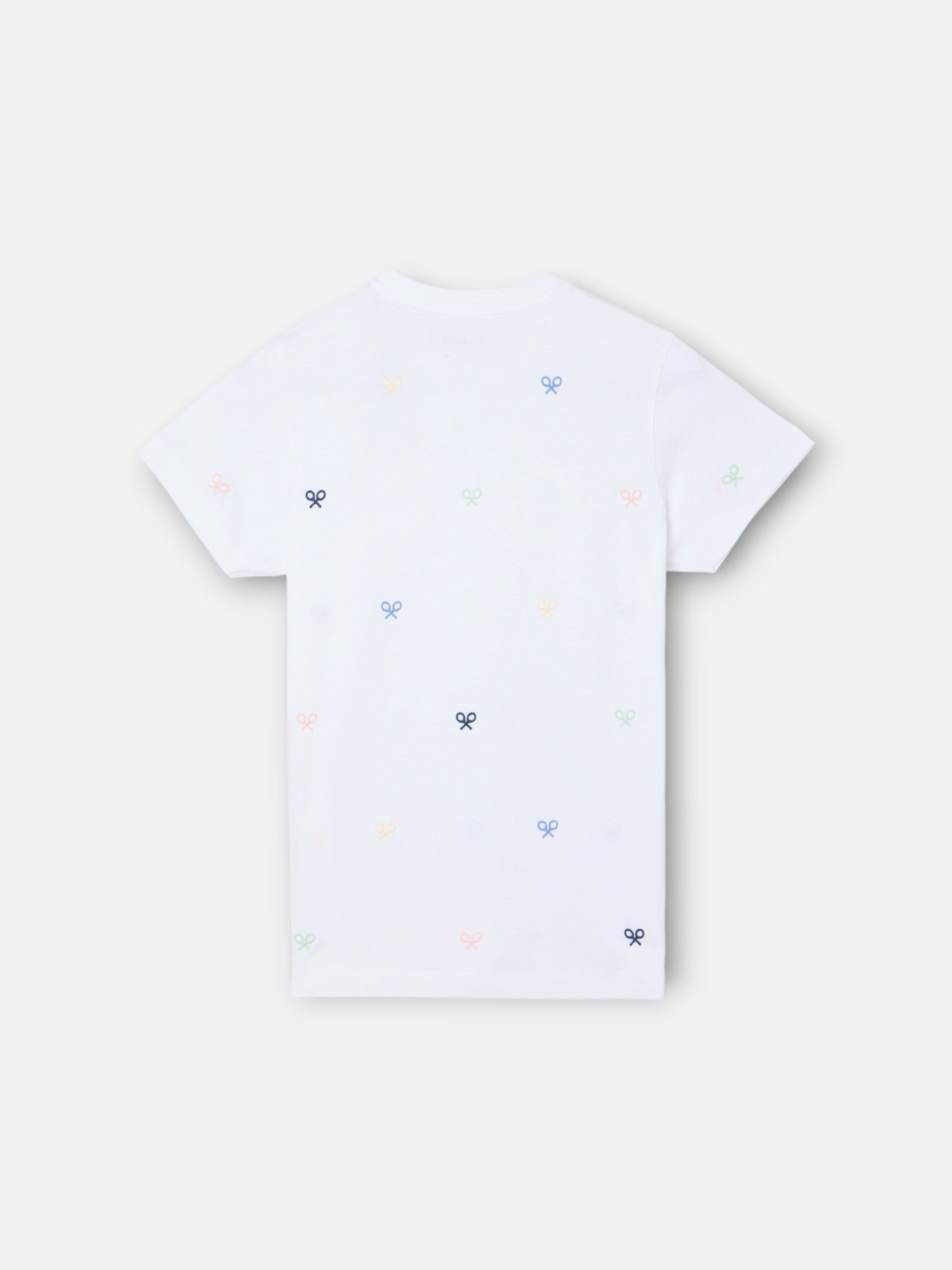 Camiseta kids multiraqueta colores blanco