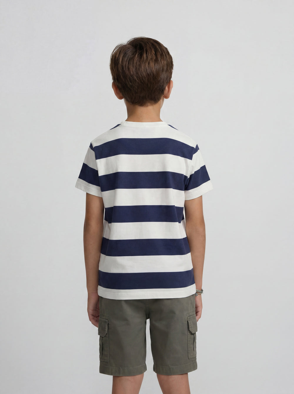 Camisola criança risca vintage azul