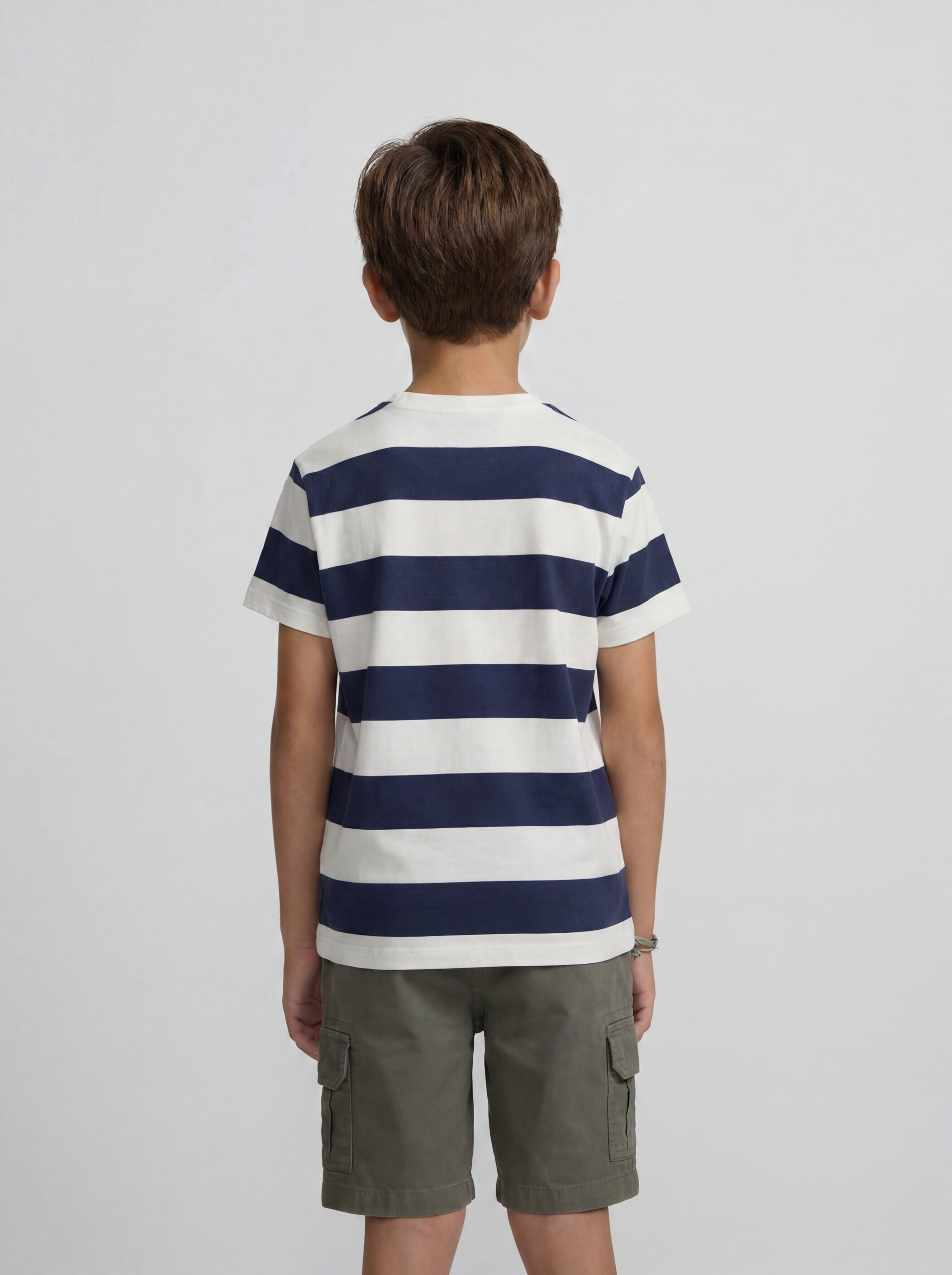 Camiseta kids raya vintage azul