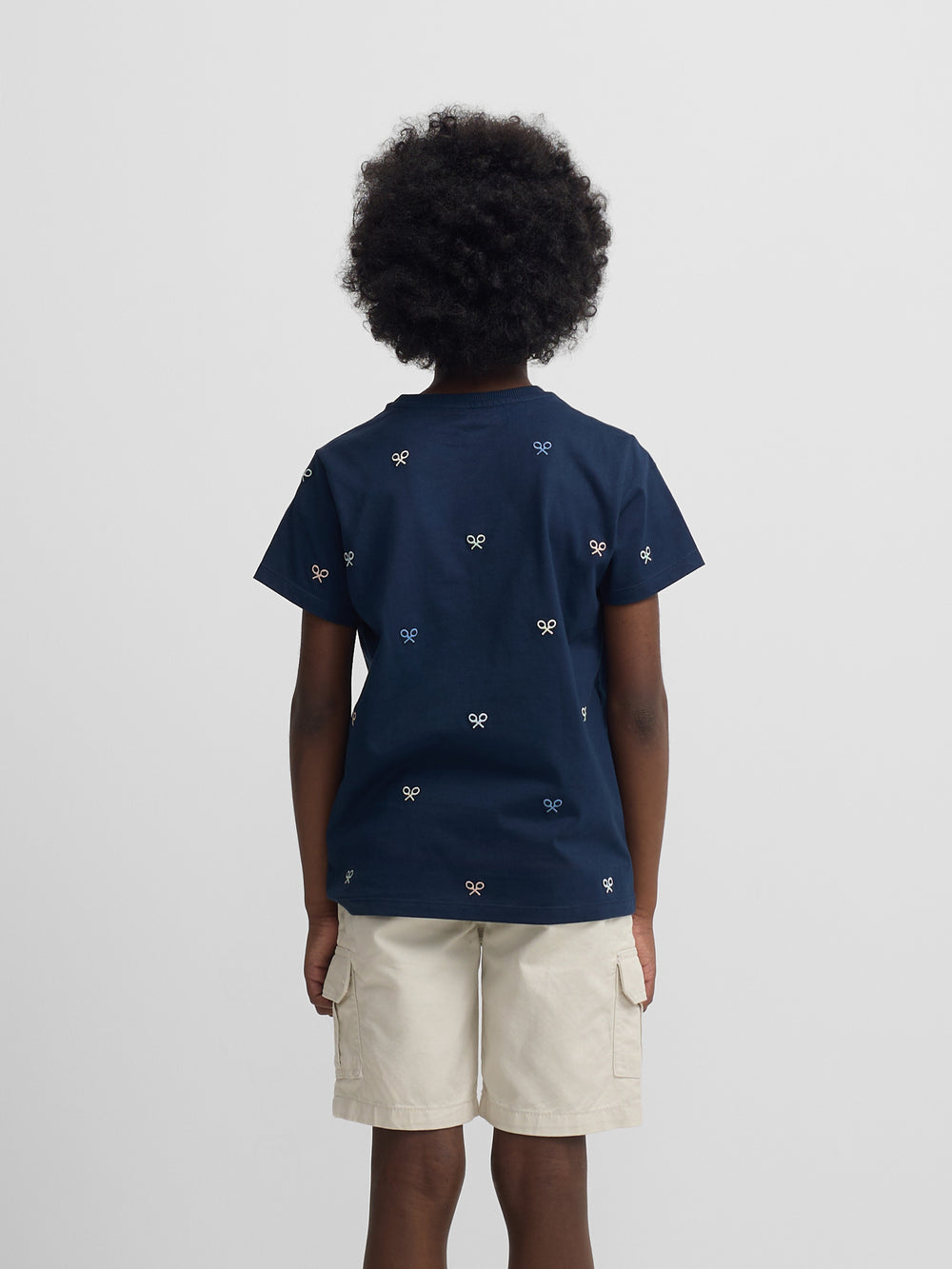 Camiseta kids multiraqueta colores azul marino