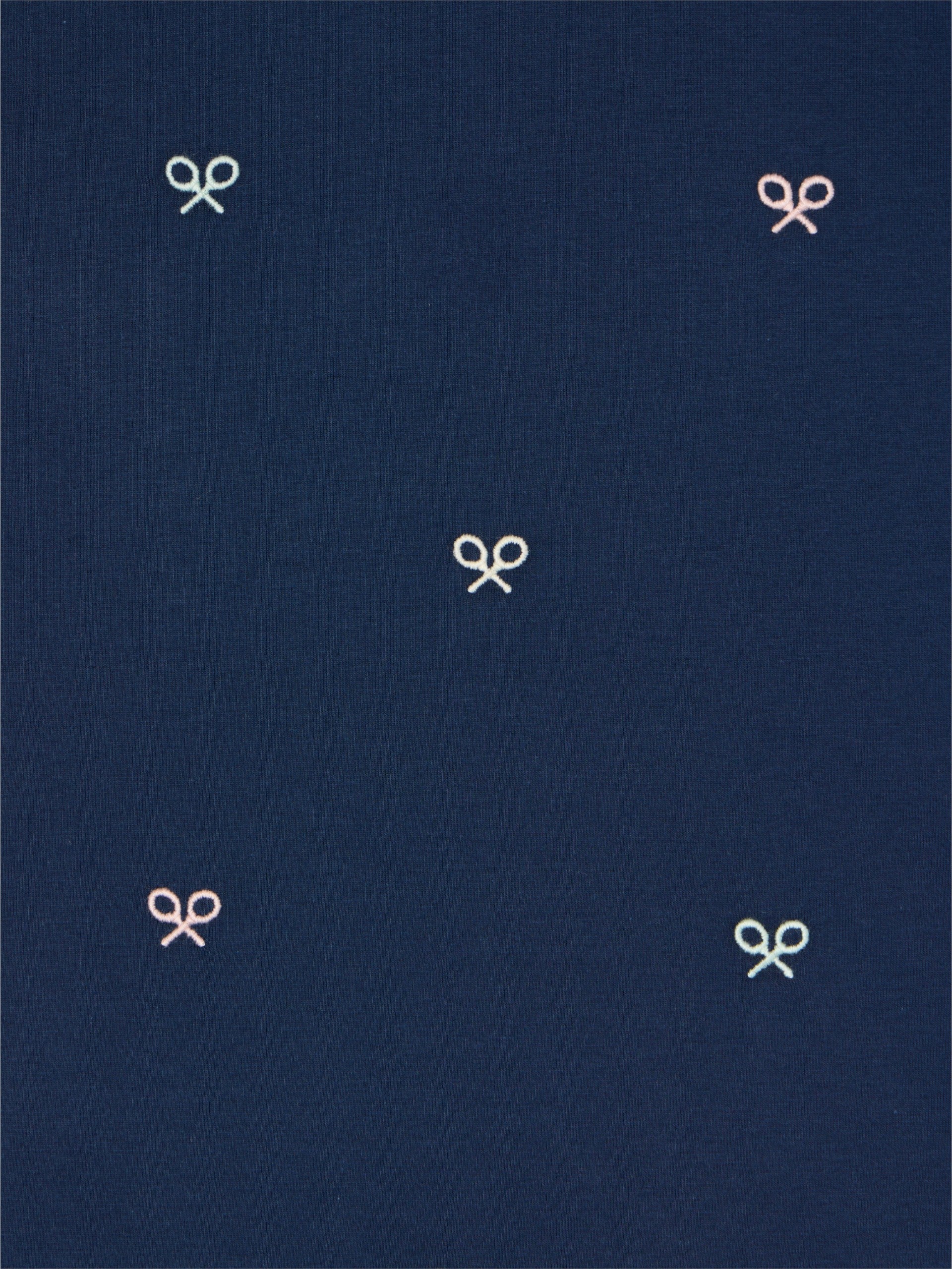 Kids multiracket t-shirt in navy blue colors