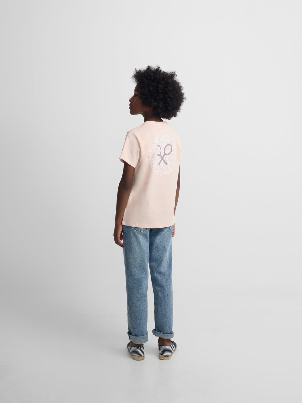 Camiseta kids raqueta etnica coral