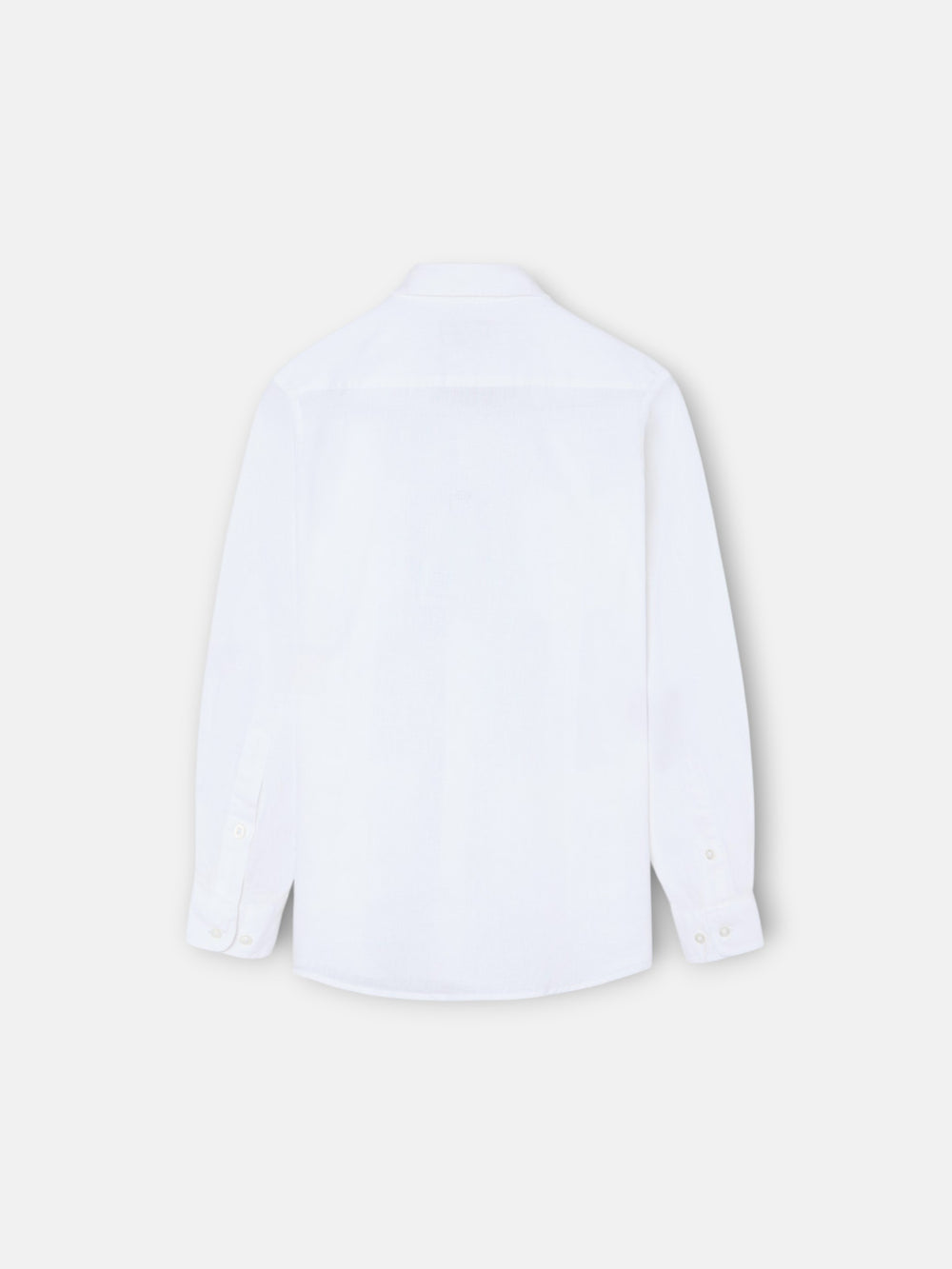 White linen sport guayabera for kids