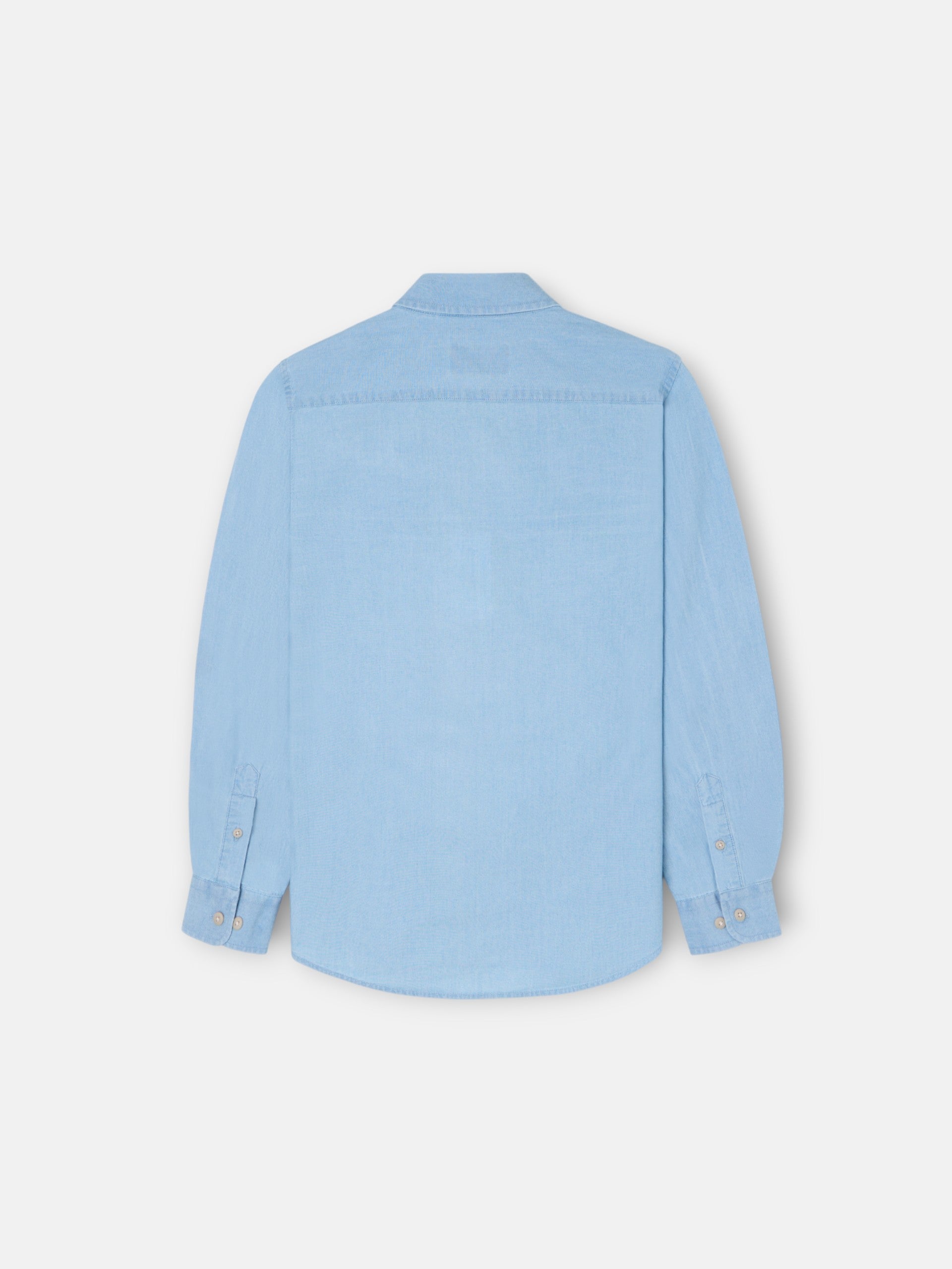Camisa sport kids denim azul claro