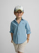 Camisa sport kids denim azul claro