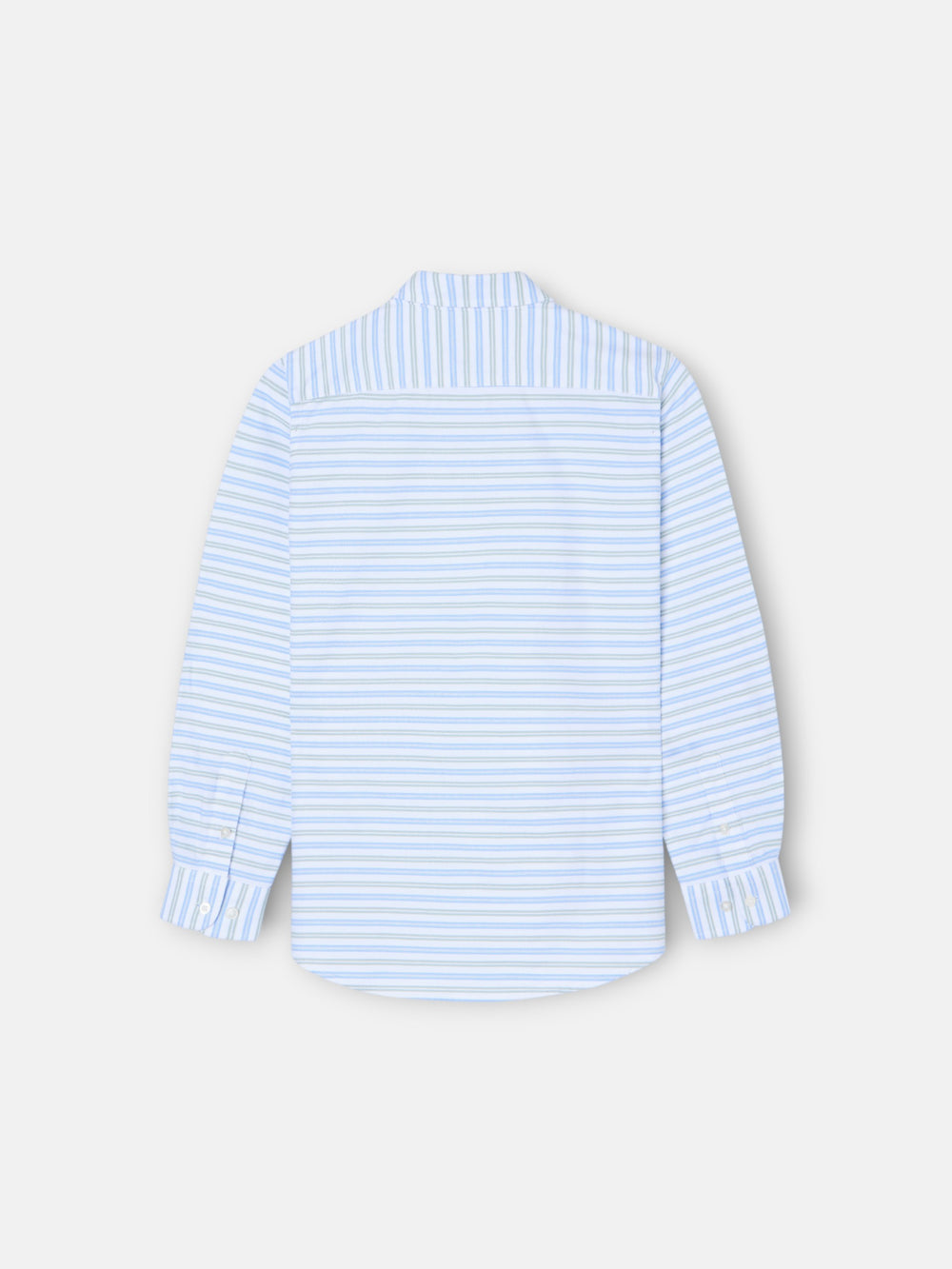 Polera sport kids oxford raya verde azul