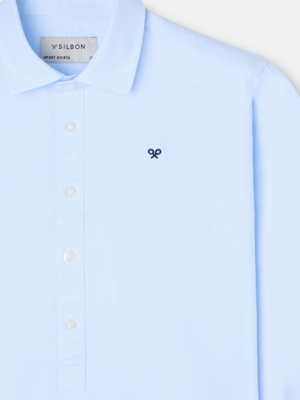 Polera sport kids oxford celeste