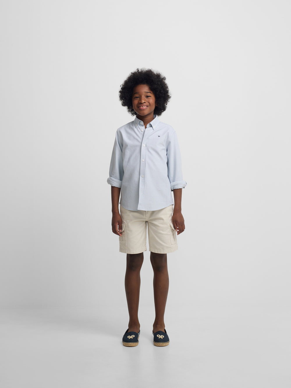 Camisa sport kids oxford verde