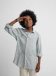 Light green linen sport guayabera for kids
