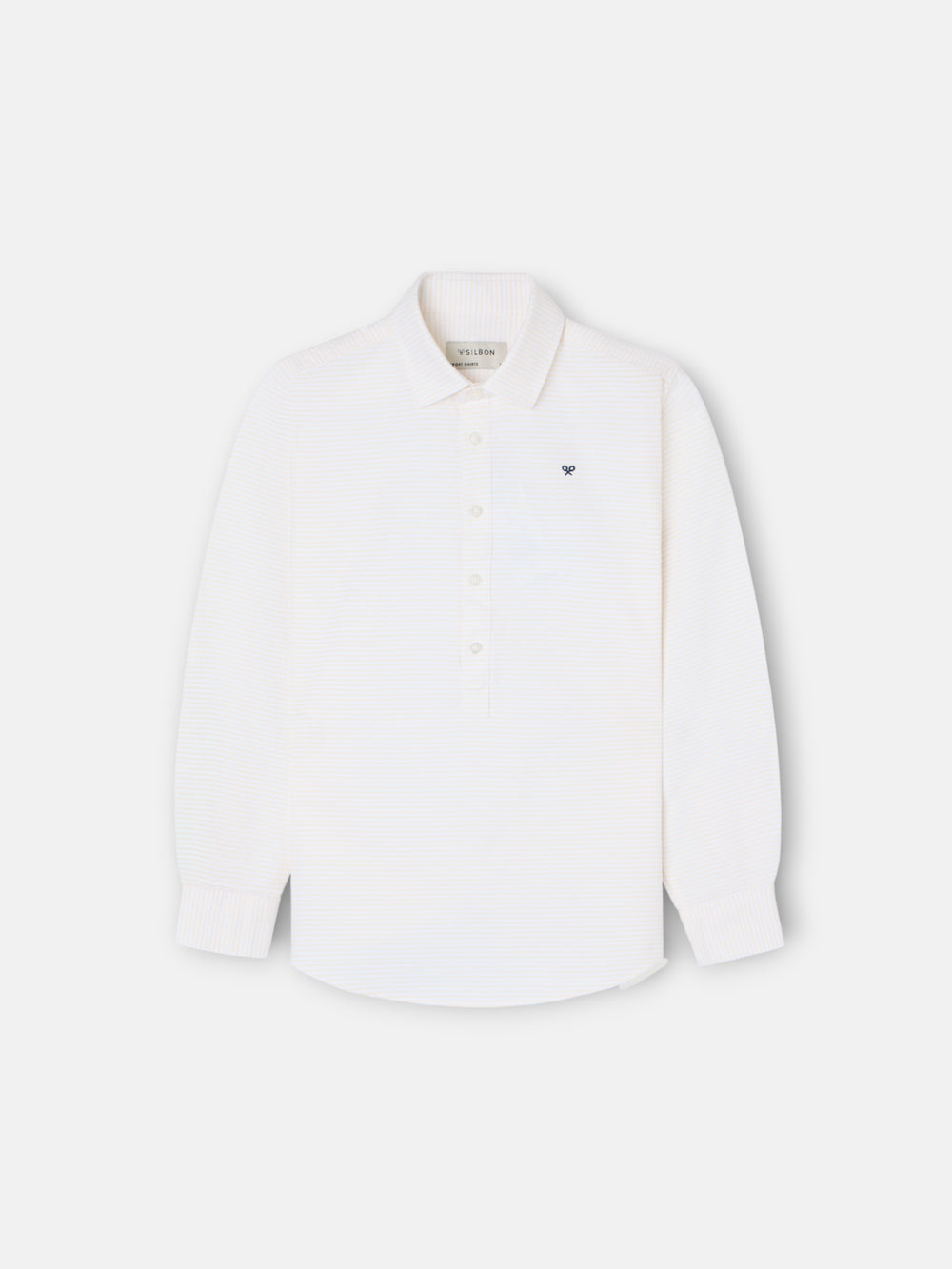 Camisola desportiva criança riscas horizontais amarelas