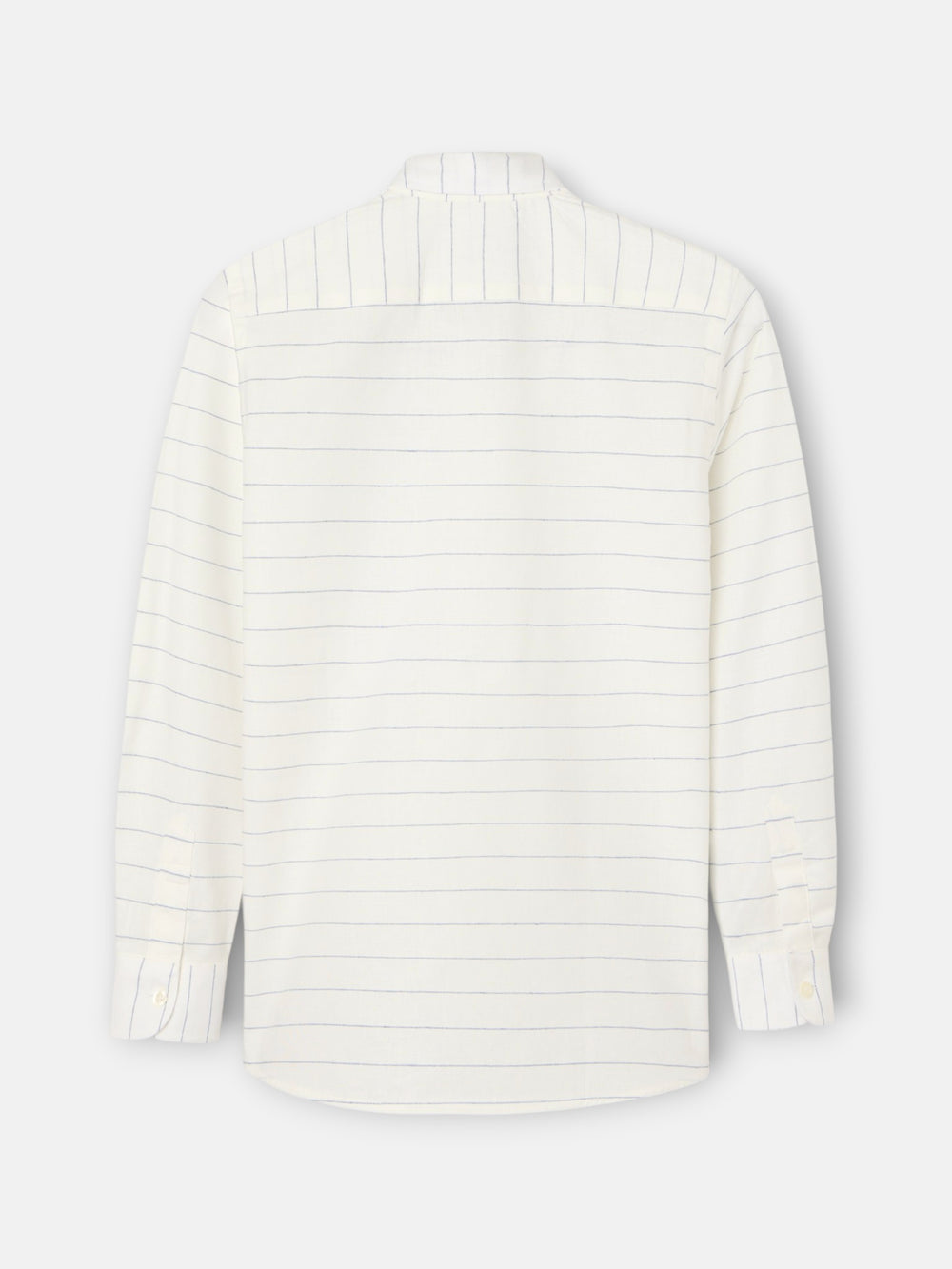 Kids' linen shirt with fine blue stripes