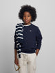 Pull en maille bleu marine pour enfants