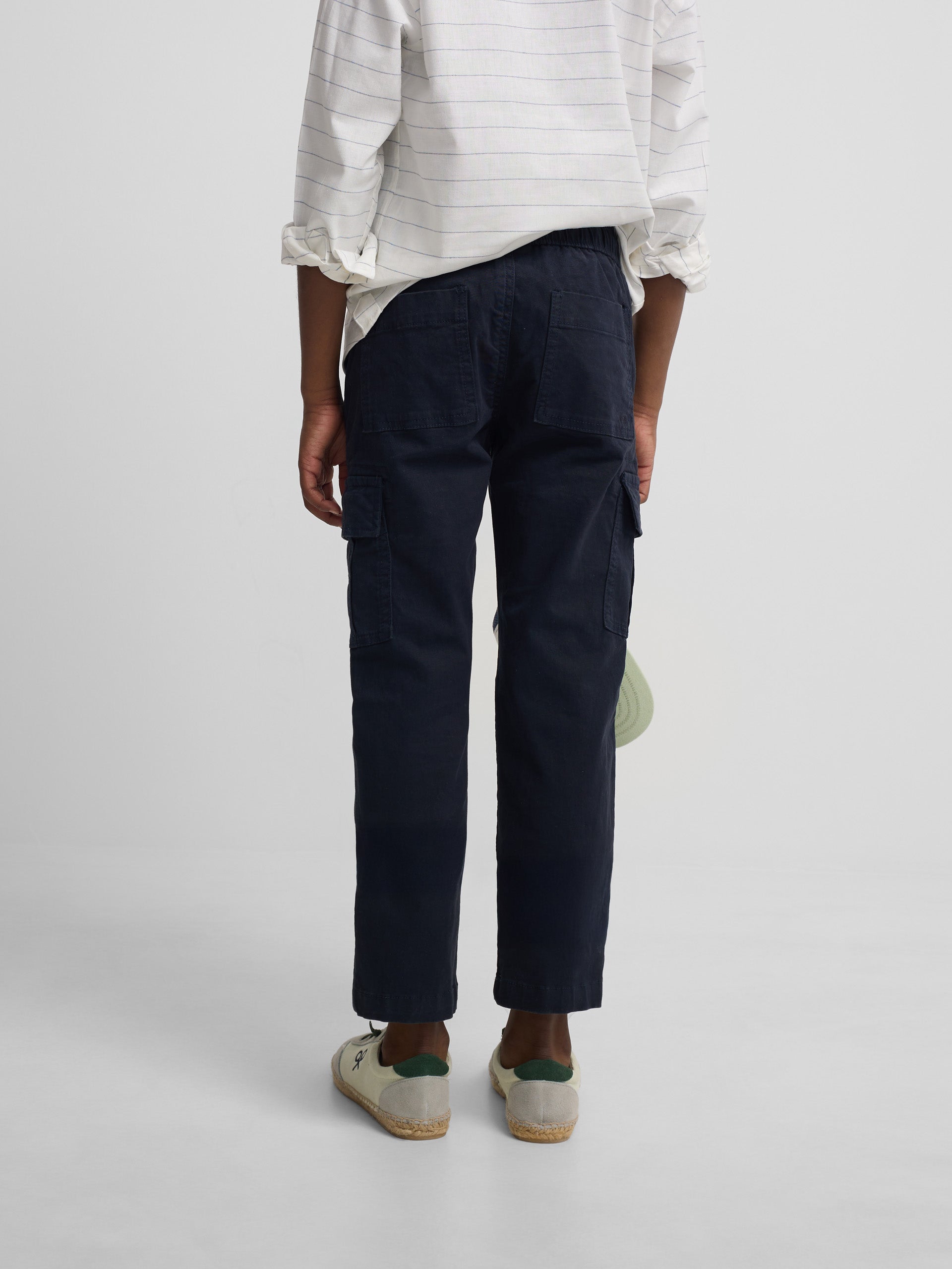 Pantalon sport kids cargo azul navy