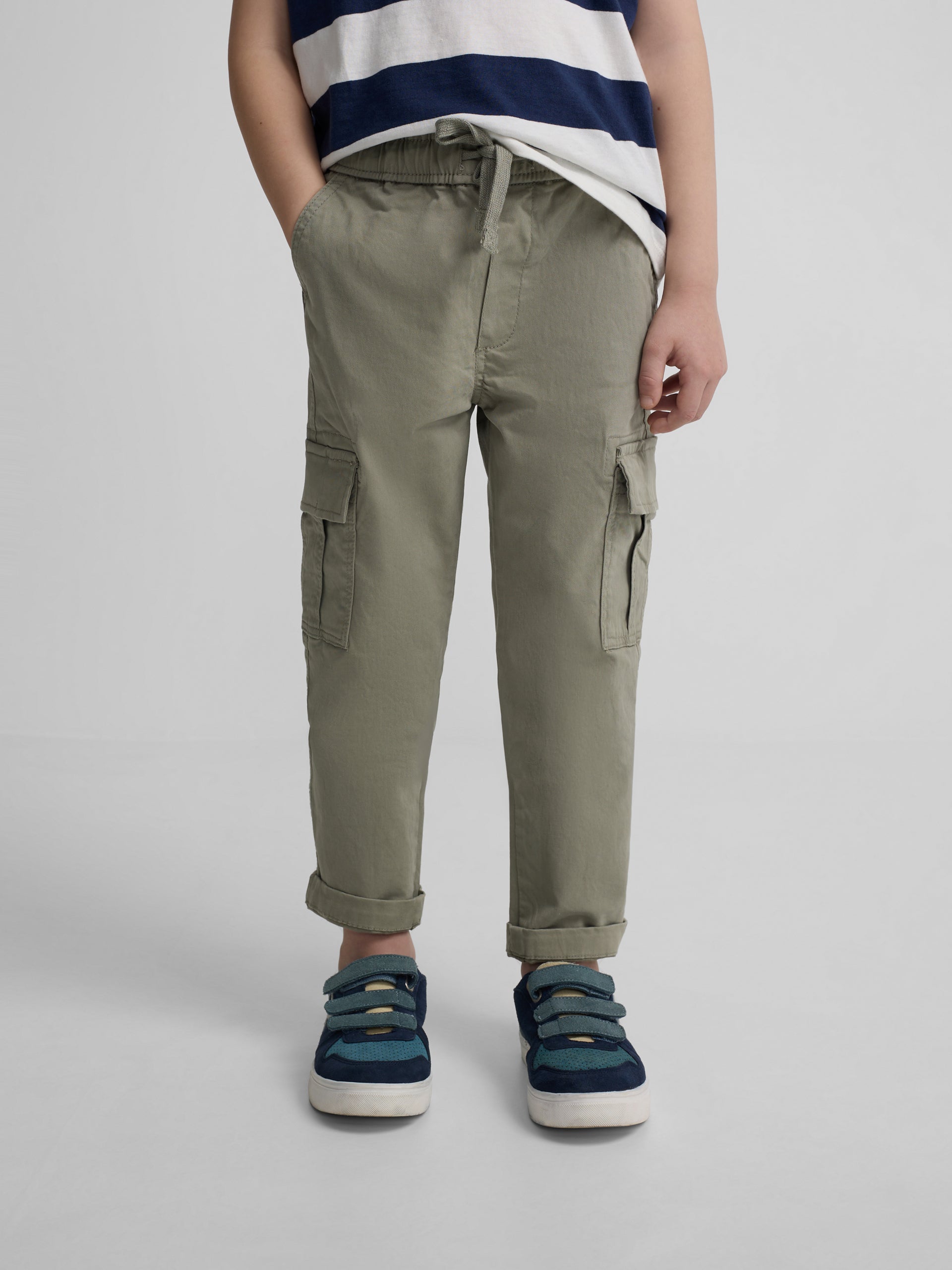 Pantalon cargo sport vert pour enfants