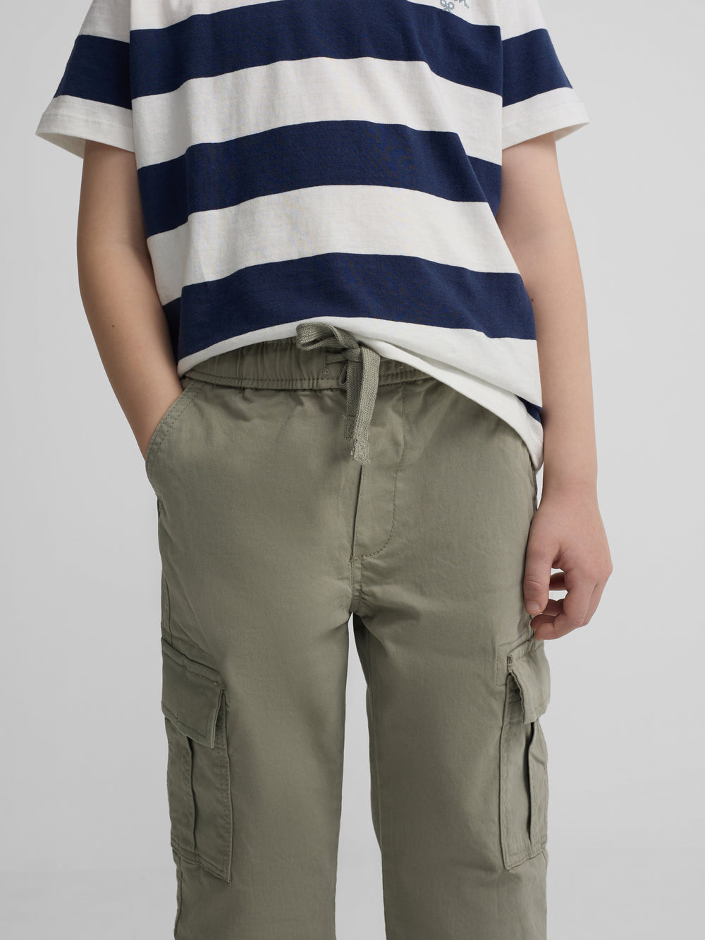 Pantalon cargo sport vert pour enfants